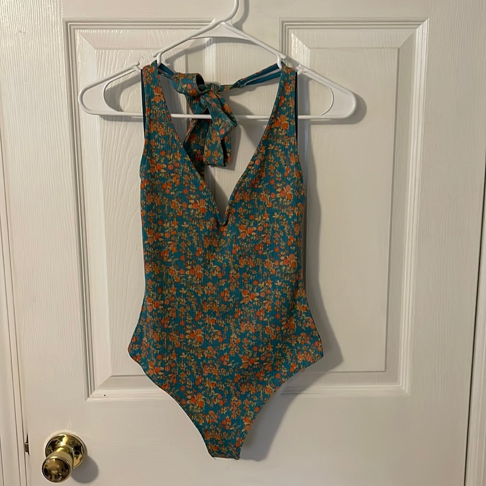 Free People floral bodysuit